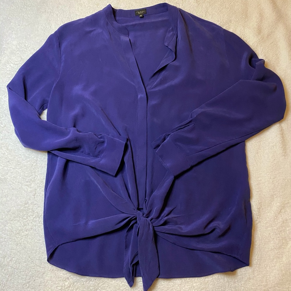 Babaton Silk Tie Blouse